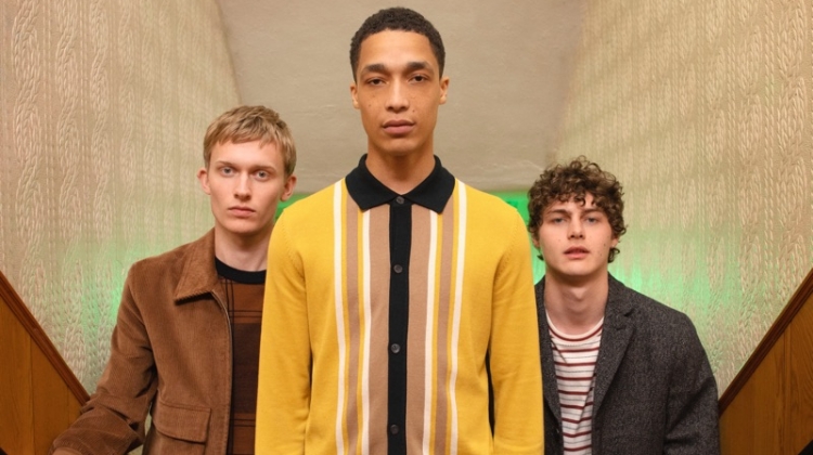 Tom Craig photographs Freddie Dennis, Luke Cousins, and Darwin Gray for Ben Sherman's fall-winter 2019 campaign.