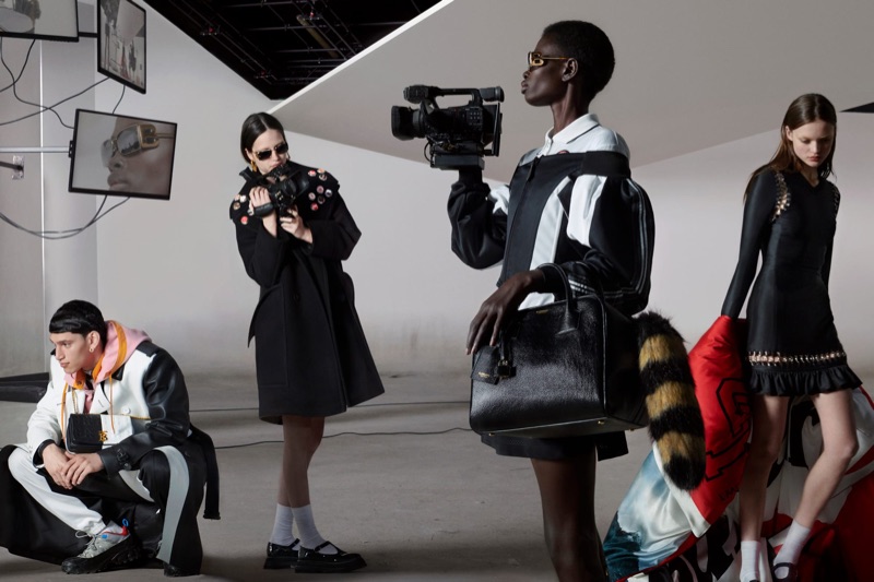 Alexis Chaparro, Anna Ross, Mammina Aker, and Kacie Hall front Burberry's fall-winter 2019 campaign.