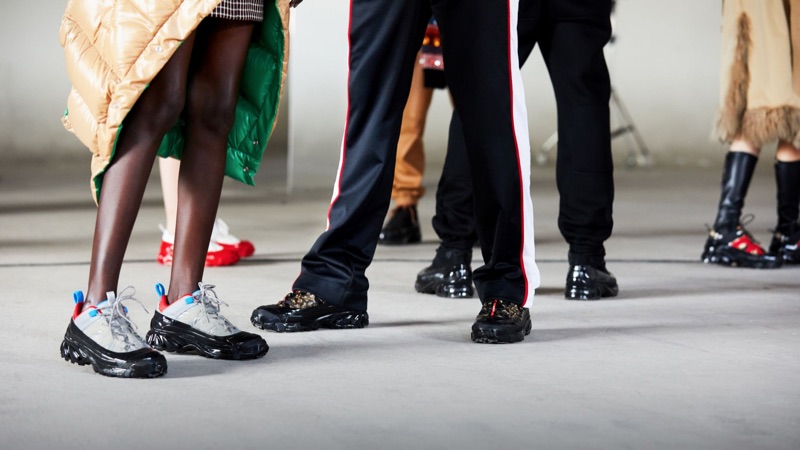 Sneakers are front and center for Burberry's fall-winter 2019 campaign.