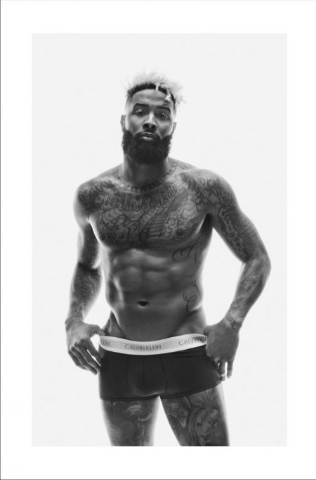 Odell Beckham Jr. Shirtless Tattoos 2019 Calvin Klein Underwear Campaign