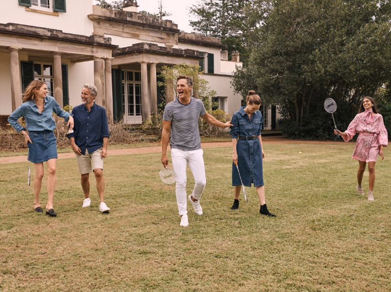 Models wear timeless looks by Country Road.