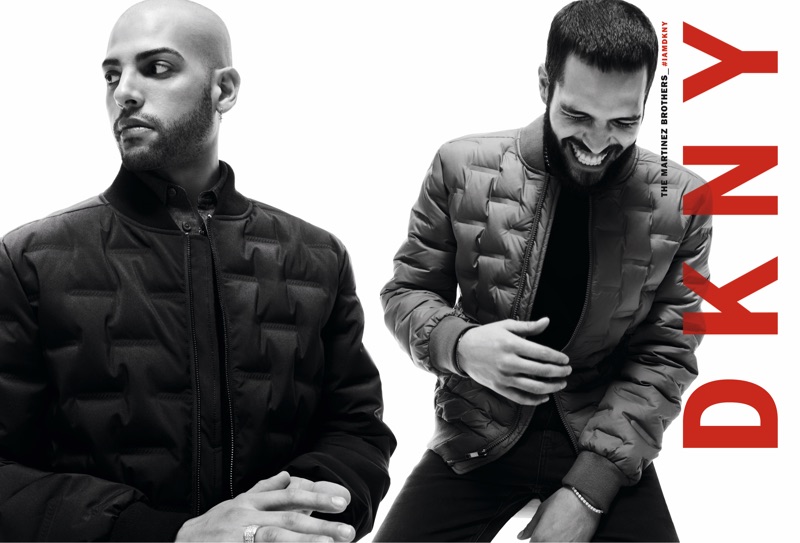 DKNY enlists The Martinez Brothers as the stars of its fall 2019 men's campaign. » The Martinez Brothers Front DKNY Fall '19 Campaign DKNY enlists The Martinez Brothers as the stars of its fall 2019 men's campaign.