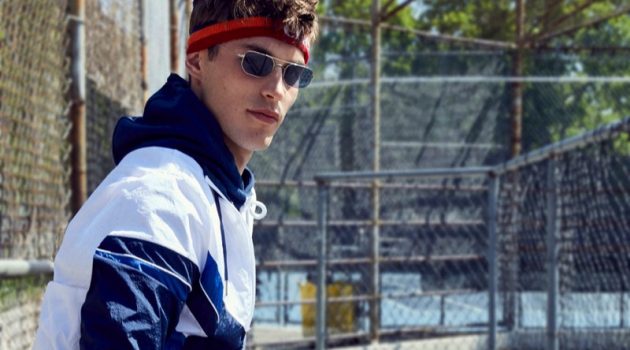 Kit Butler Embraces Sporty Style for Ellesse Fall '19 Campaign Kit Butler embraces sporty style for Ellesse's fall-winter 2019 campaign.