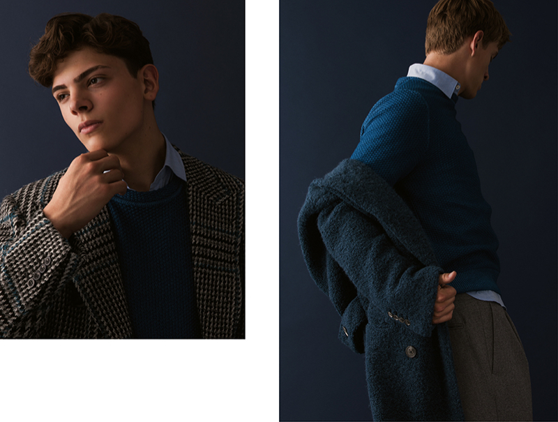 Charlie and Ruben showcase fall style by Canali.