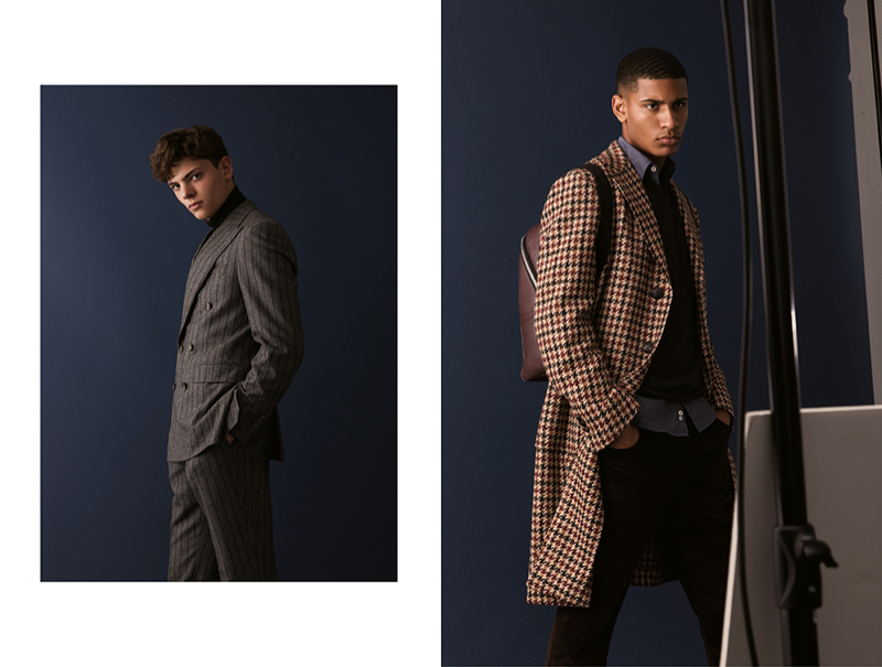 Dressed to impress, Charlie and Selim don tailored looks from Canali.