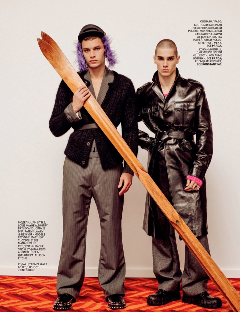 Louis Mayhew, Dmitry Brylev + More Go Quirky for GQ Russia