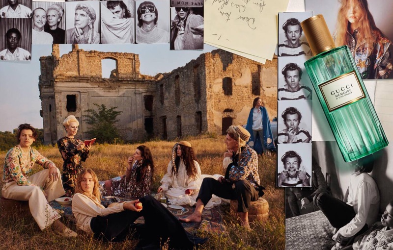 Harry Styles joins models for Gucci's Mémoire d'une Odeur fragrance campaign. » Harry Styles Stars in Gucci Mémoire d'une Odeur Fragrance Campaign Harry Styles joins models for Gucci's Mémoire d'une Odeur fragrance campaign.