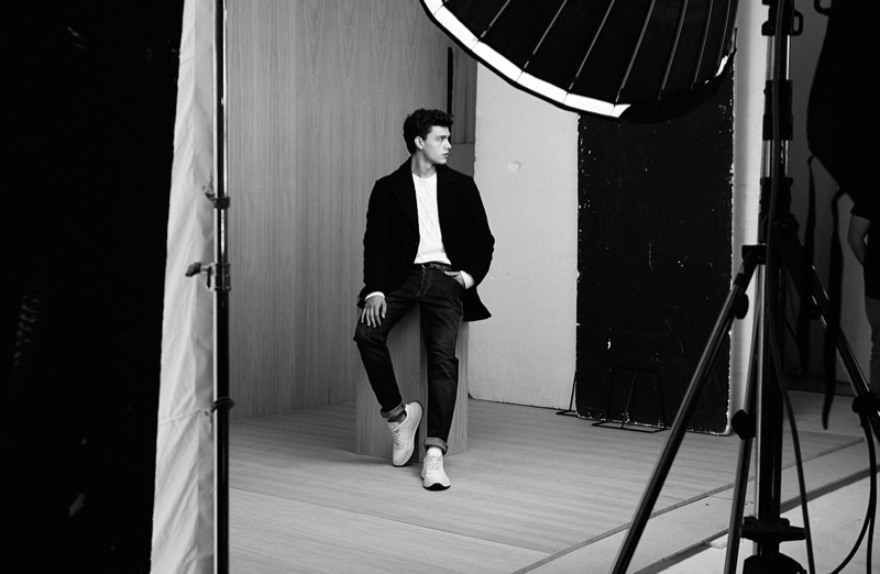 Behind the Scenes: Xavier Serrano for Liu Jo Uomo's fall-winter 2019 campaign.