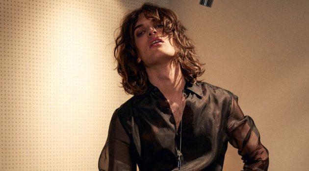 Bohemian Rhapsody: Lorenzo Sutto for Harrods Magazine Lorenzo wears FENDI shirt £750; LOEWE trousers £525; STEPHEN WEBSTER necklace £700; SHAMBALLA JEWELS bracelet from a selection; rings, model’s own