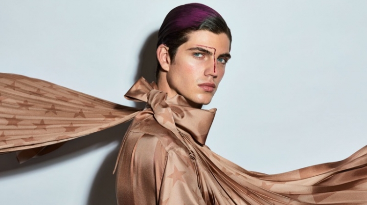 Lucas Prada Goes Glam for L’Officiel Lithuania Beauty Story