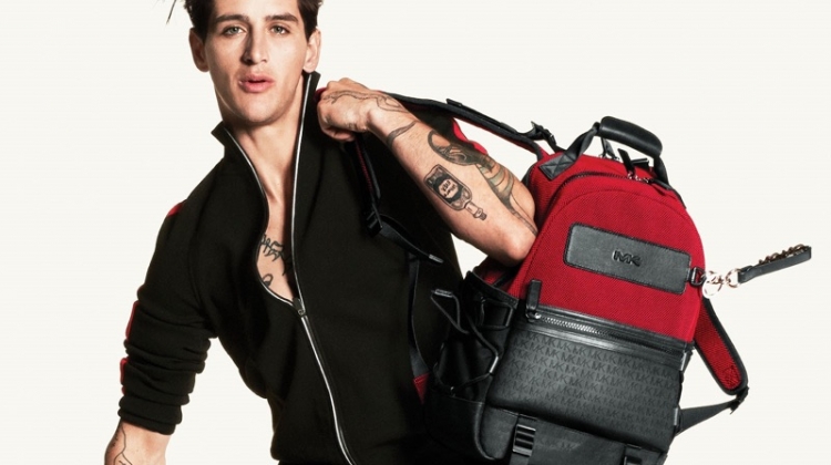 Model Austin Augie fronts the MICHAEL Michael Kors fall-winter 2019 campaign.