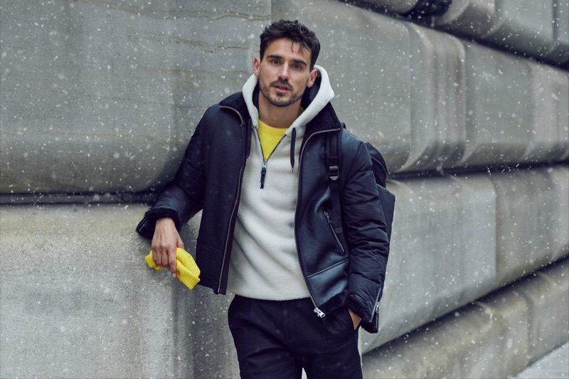 Top model Arthur Kulkov appears in Mackage's fall-winter 2019 men's campaign.