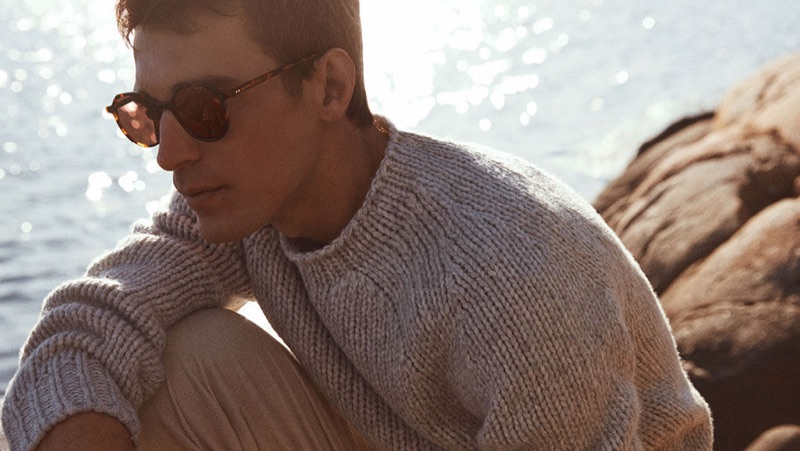 French model Clément Chabernaud appears in Marc O'Polo's fall-winter 2019 campaign.