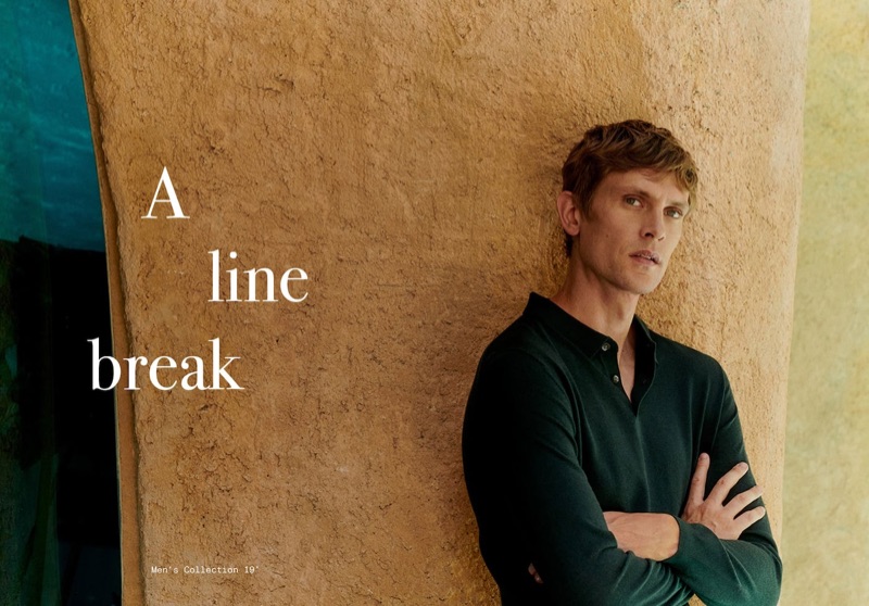 Mathias Lauridsen stars in a fall fashion editorial for Massimo Dutti.