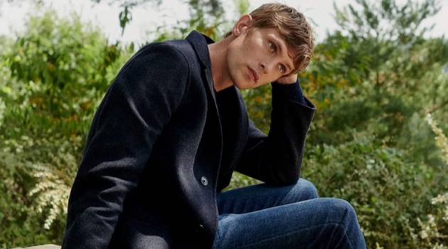 Massimo Dutti taps Mathias Lauridsen to star in its new fall editorial.