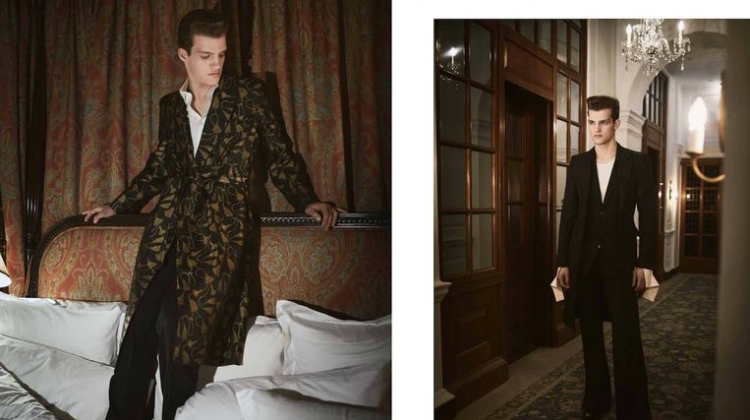 Matteo Ferri Dons Elegant Tailoring for L’Officiel Hommes Ukraine