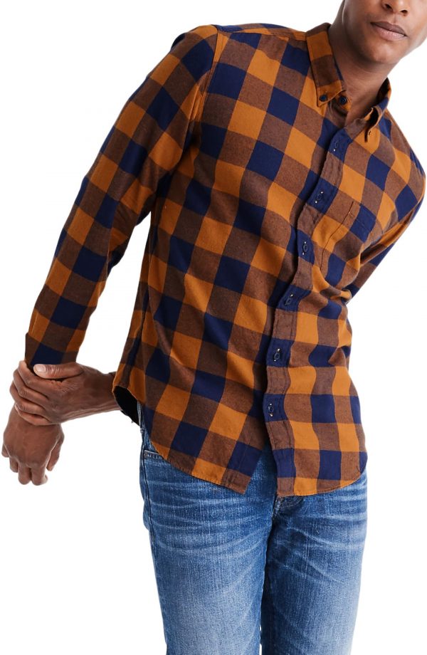 next mens checked shirts