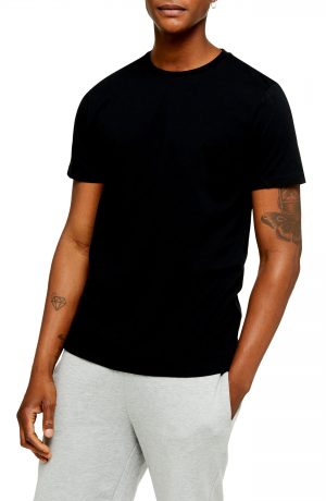 Men's Topman 2-Pack Classic Fit Crewneck T-Shirts, Size Large - Black Men's Topman 2-Pack Classic Fit Crewneck T-Shirts, Size Large - Black