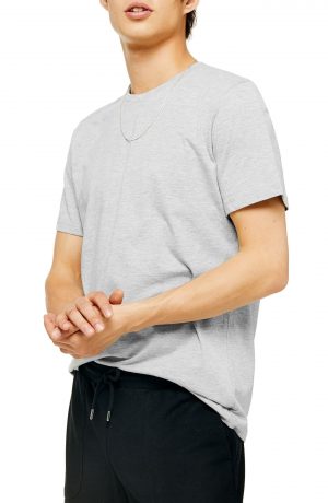 Men's Topman 2-Pack Classic Fit Crewneck T-Shirts, Size Large - Grey Men's Topman 2-Pack Classic Fit Crewneck T-Shirts, Size Large - Grey