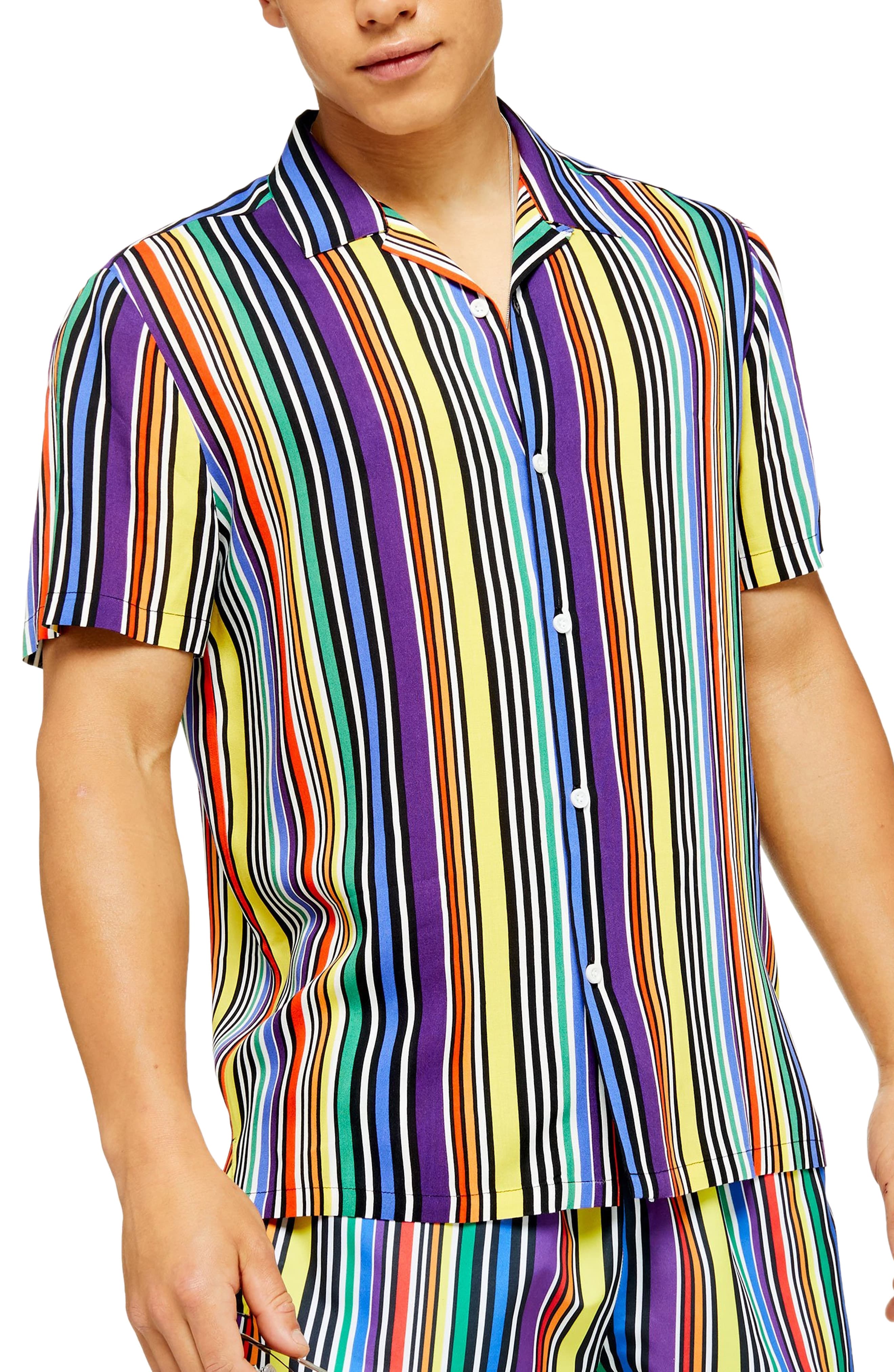 topman multi coloured shirt