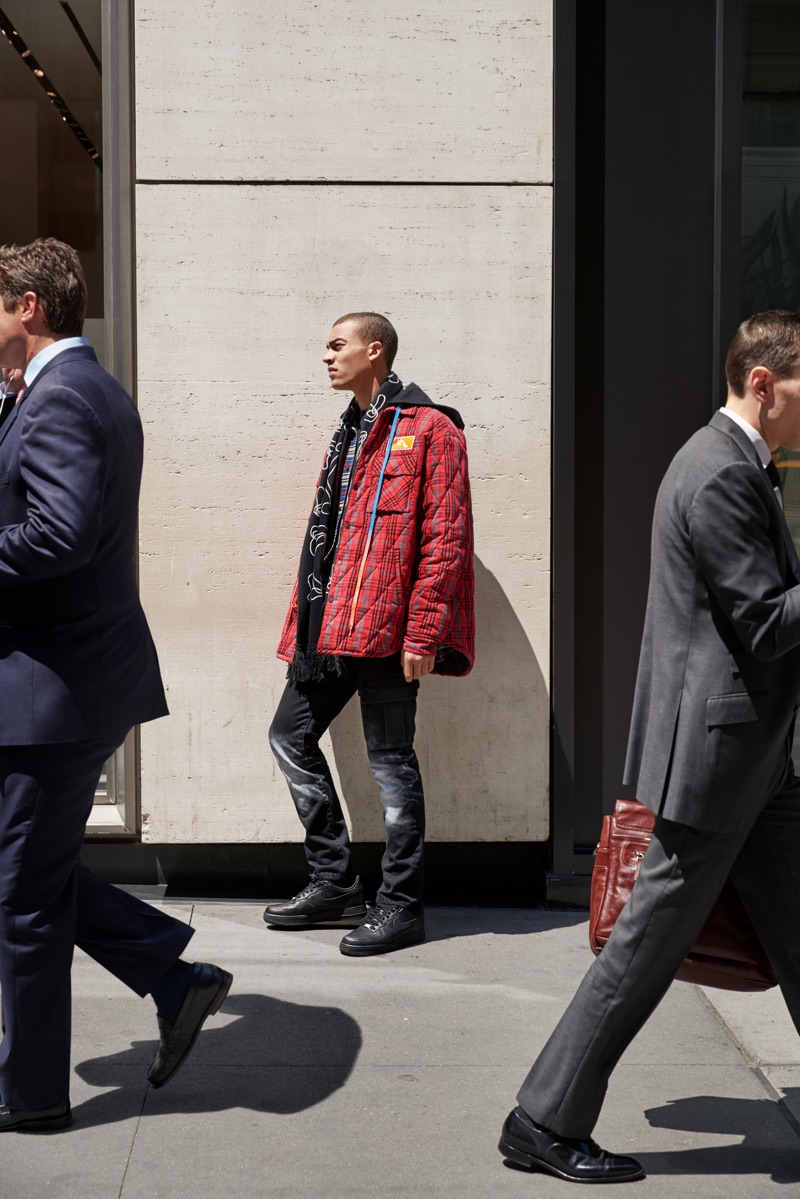 Taking to the streets of New York City, Myles Gable stars in Nordstrom's fall 2019 campaign.