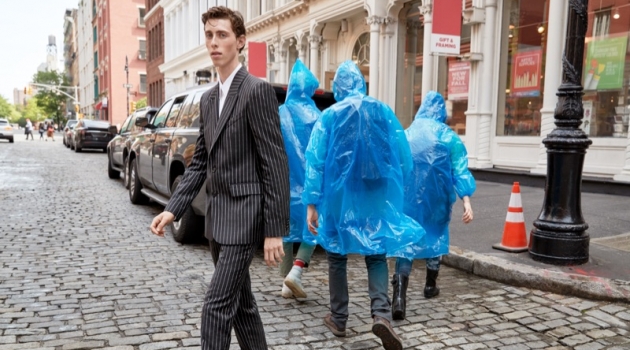 Nordstrom Takes to the Big Apple for Fall '19 Campaign Rodrigue Durard dons a pinstripe suit for Nordstrom's fall 2019 campaign.