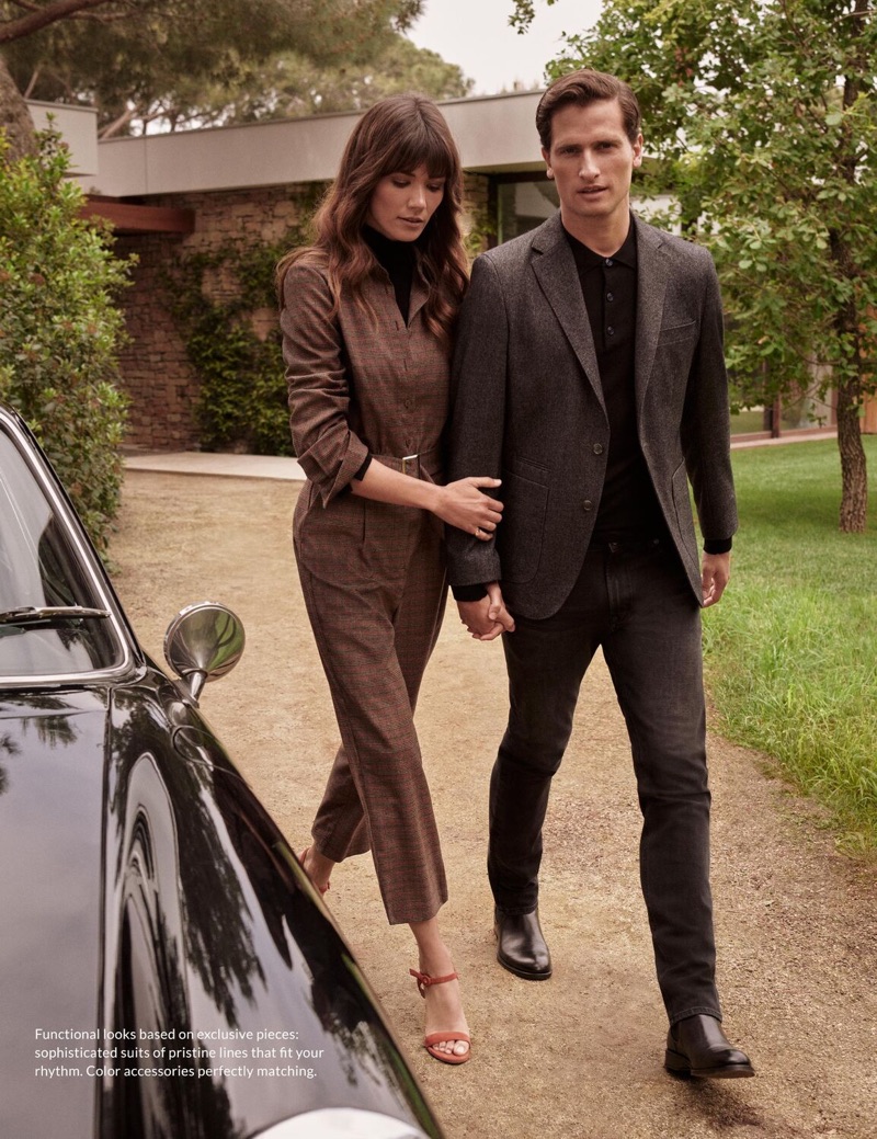 Sheila Marquez and Tom Warren wear fall looks from Pedro del Hierro.