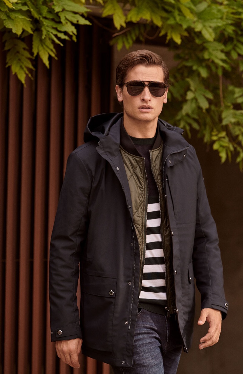 Tom Warren  dons a casual fall 2019 look from Pedro del Hierro.