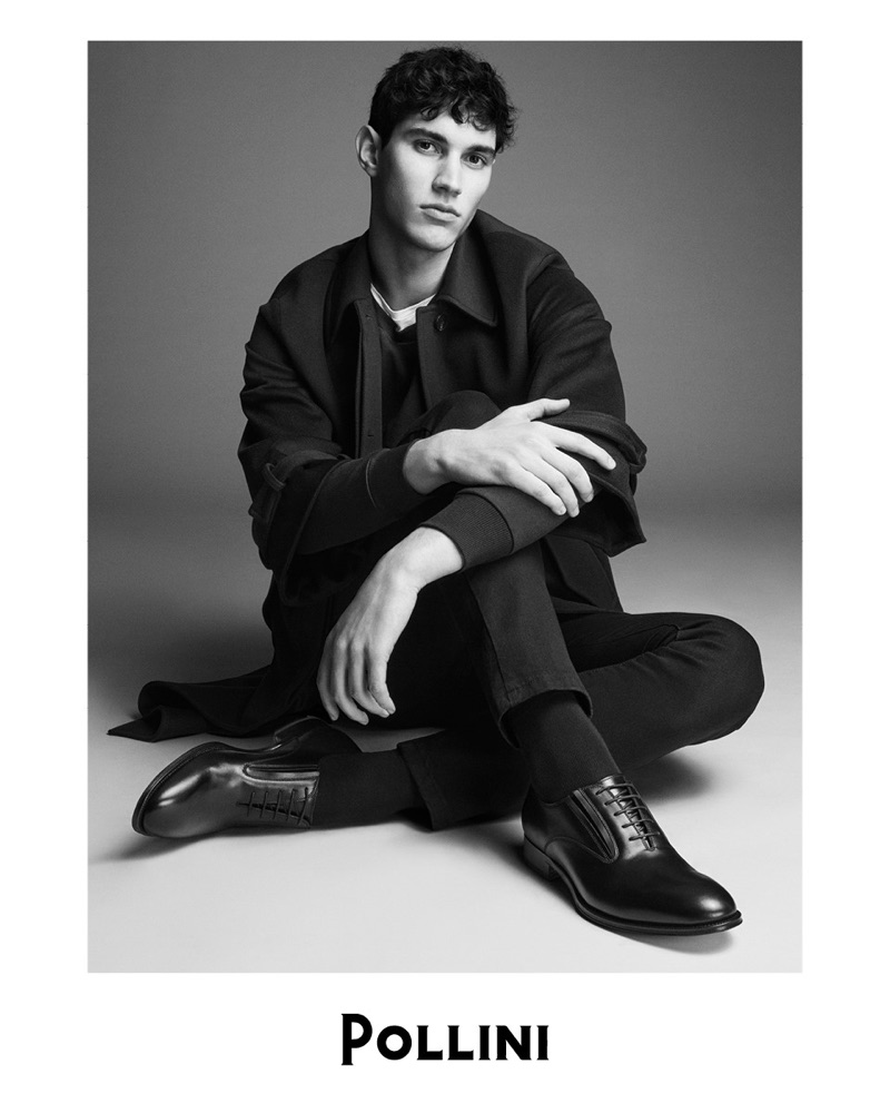 Alvaro Beamud Cortes photographs Marco Bozzato for Pollini's fall-winter 2019 campaign.