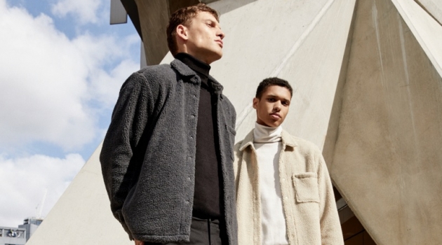 David & Gilbert Go Casual in Pull & Bear Urban Collection Models David Trulik and Gilbert Van Damme wear fall looks from Pull & Bear's Urban collection.