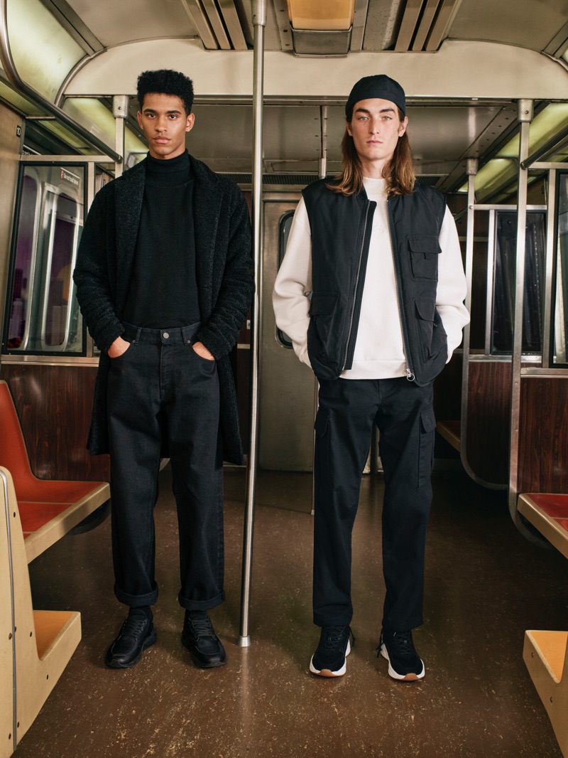 Hector Diaz and Niko Traubman star in Pull & Bear's fall-winter 2019 campaign.