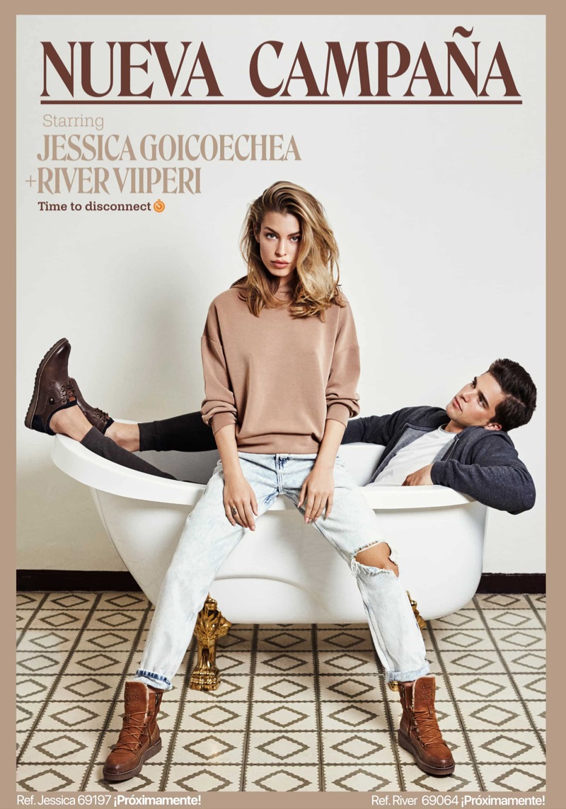 Jessica Goicoechea and River Viiperi front Refresh Shoes' fall-winter 2019 campaign.