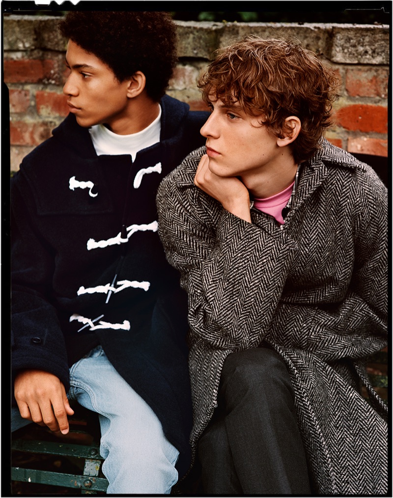 Sandro enlists Jeranimo van Russel and Serge Sergeev as the stars of its fall-winter 2019 campaign.