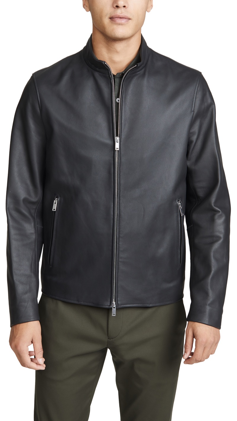 Theory Morvek Leather Jacket