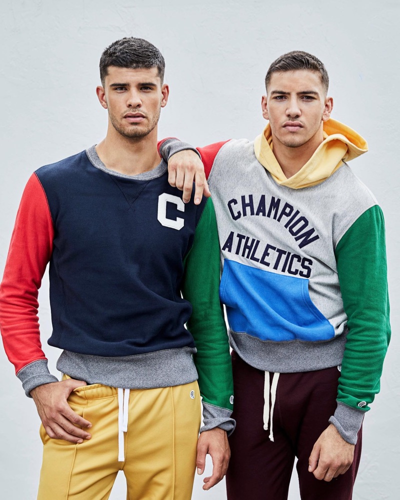 todd snyder champion colorblock hoodie
