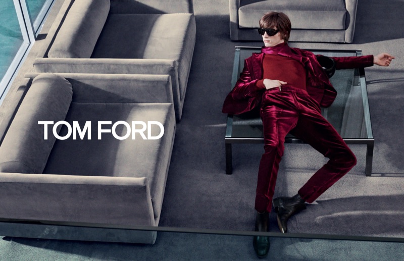 Erik van Gils stars in Tom Ford's fall-winter 2019 campaign.