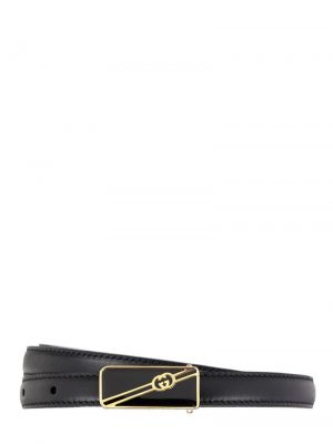 15mm Leather Belt W/enamel Logo Buckle 15mm Leather Belt W/enamel Logo Buckle