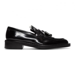 AMI Alexandre Mattiussi Black Spazzo Moccassin Loafers AMI Alexandre Mattiussi Black Spazzo Moccassin Loafers
