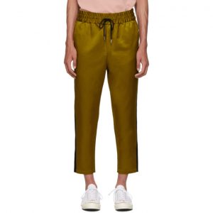 AMI Alexandre Mattiussi Yellow Elastic Waist Band Trousers AMI Alexandre Mattiussi Yellow Elastic Waist Band Trousers