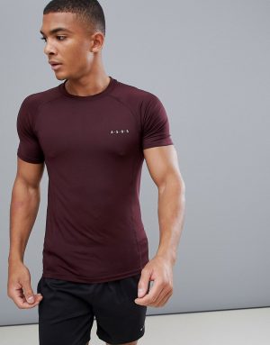 ASOS 4505 muscle t-shirt with quick dry in burgundy - Red ASOS 4505 muscle t-shirt with quick dry in burgundy - Red