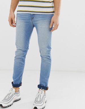 ASOS DESIGN super spray on jeans in light blue - Blue ASOS DESIGN super spray on jeans in light blue - Blue