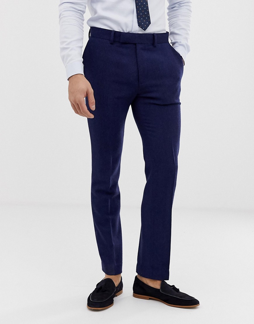 blue suit pants