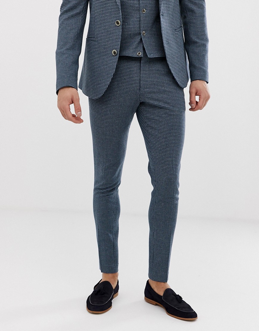 blue suit pants