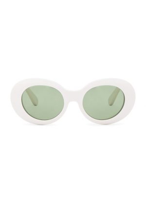 Acne Studios Mustang Sunglasses in White Acne Studios Mustang Sunglasses in White