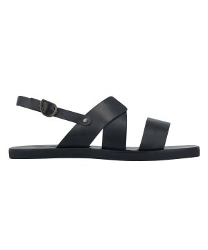 Ancient Greek Sandals Miltos Leather Beach Sandal in Black Ancient Greek Sandals Miltos Leather Beach Sandal in Black