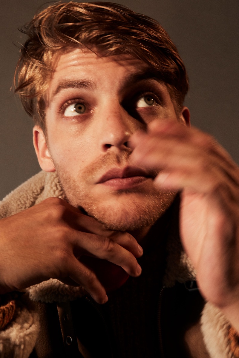 Baptiste Radufe stars in a fall editorial for Zara.