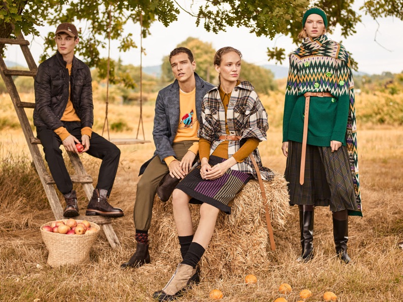 Models Kit Butler, Alexandre Cunha, Adrienne Juliger, and Eva Klímková star in Beymen Club's fall-winter 2019 campaign.