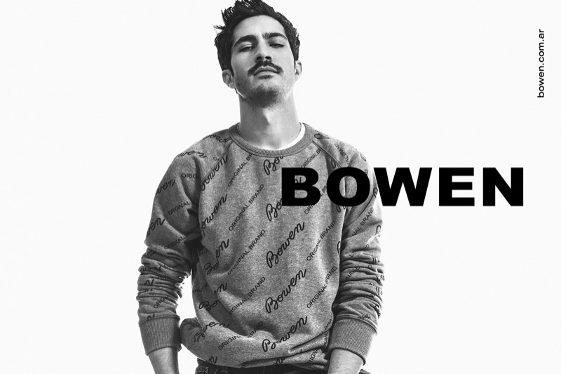 Front and center, Chino Darín appears in Bowen's spring-summer 2020 campaign.