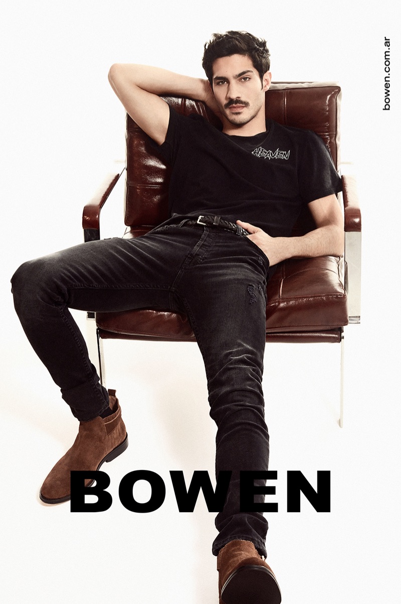 Argentine actor Chino Darín appears in Bowen's spring-summer 2020 campaign.