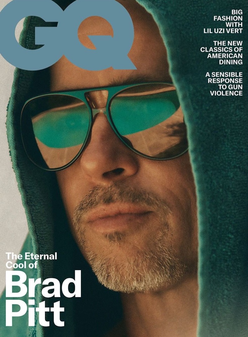 Brad Pitt covers the October 2019 issue of American GQ.